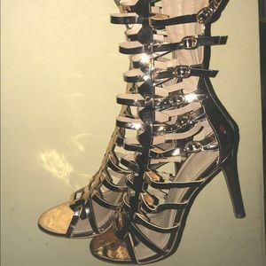 Knee High Gladiator Heels